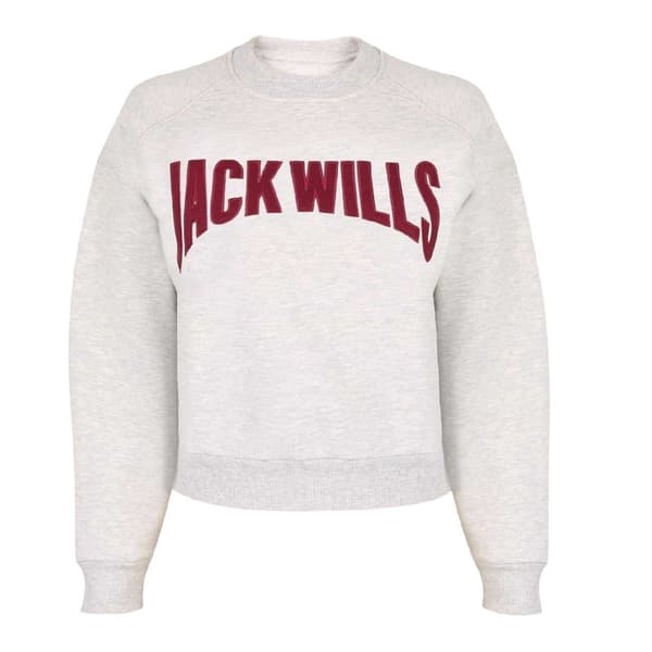 Jack Wills Dam/Dam Varsity Crew Neck Sweatshirt