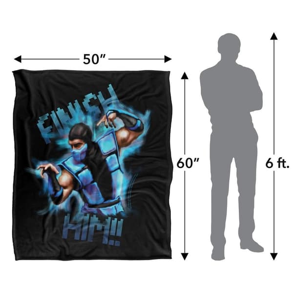 Mortal Kombat Klassic Finish Him! Blanket