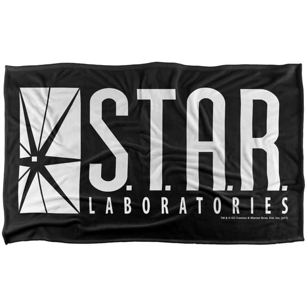 The Flash S.T.A.R. Labs Logo Blanket