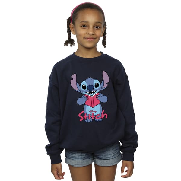 Lilo & Stitch Flickor Läser Stående Tröja