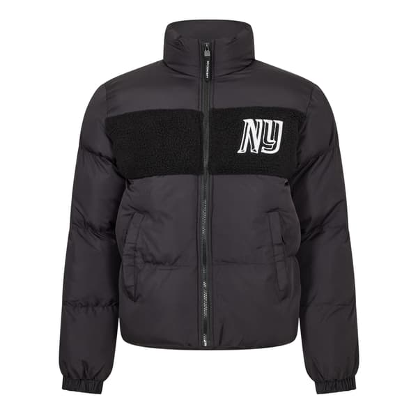 NY Concept Mens Panel Sherpa Puffer Jacket