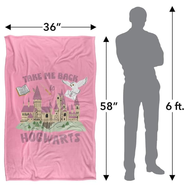 Harry Potter Take Me Back To Hogwarts Blanket