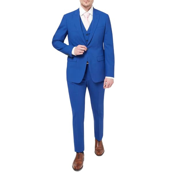 Without Prejudice Mens Wool Blend Slim Waistcoat