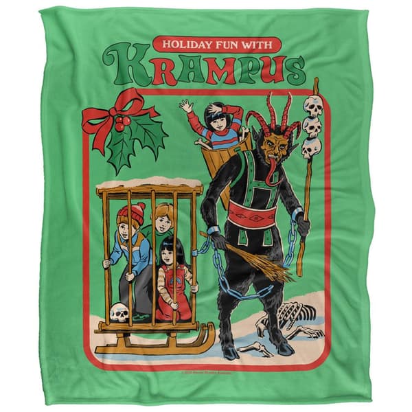 Steven Rhodes Fun With Krampus Soft Touch Blanket