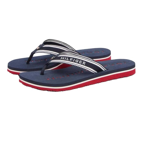 Tommy Hilfiger Womens/Ladies Text Flat Flip Flops