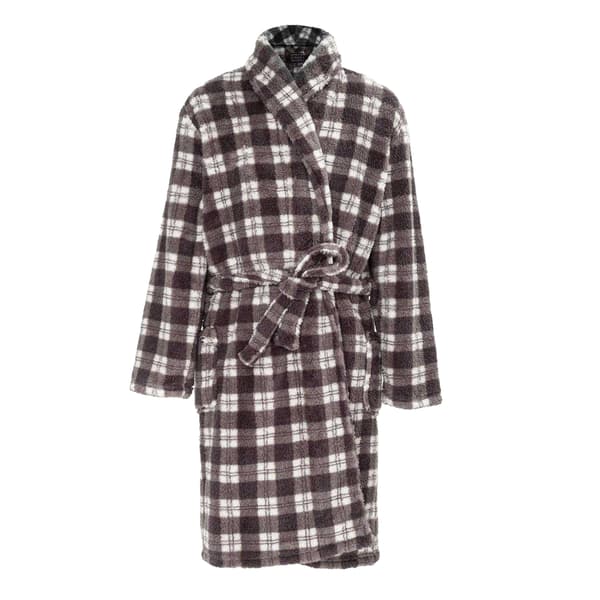 Howick Mens Checked Fleece Lounge Robe