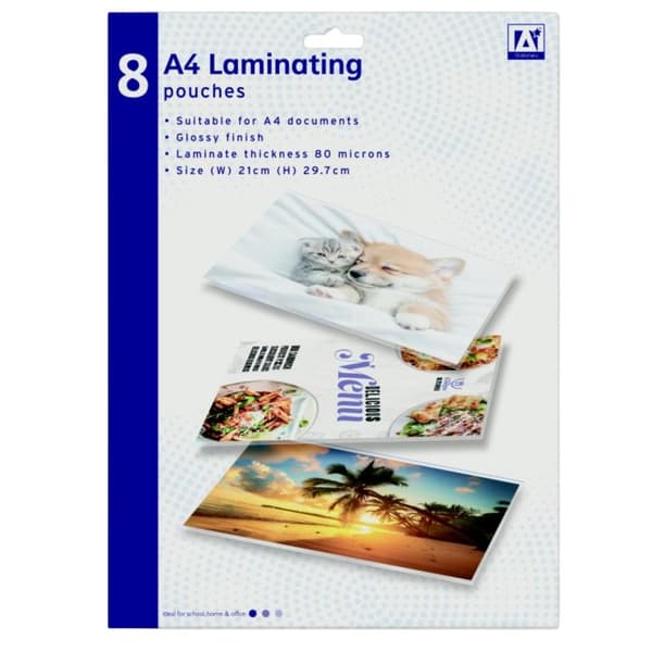 IG Design Glansiga lamineringsfickor (8-pack)