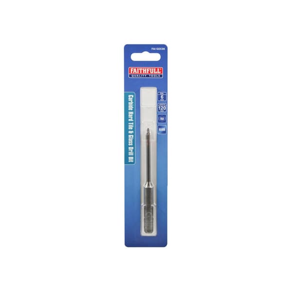 Faithfull Carbide Hard Tile & Glass Drill Bit