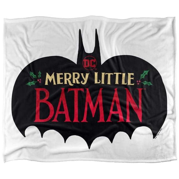 Merry Little Batman Logo Soft Touch Blanket