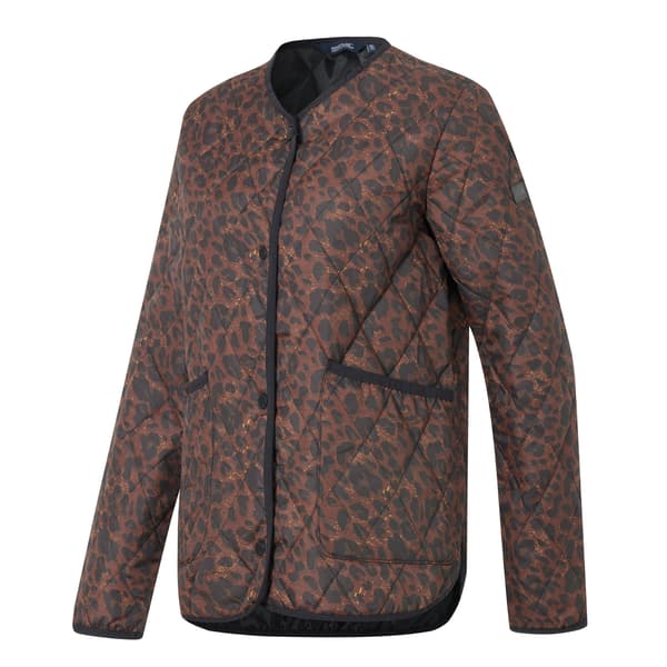Regatta Dam/Dam Maia Leopardmönstrad Quiltad Jacka