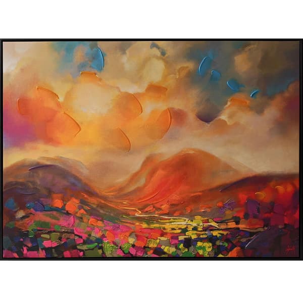Scott Naismith Nevis Range Colour Framed Canvas Print