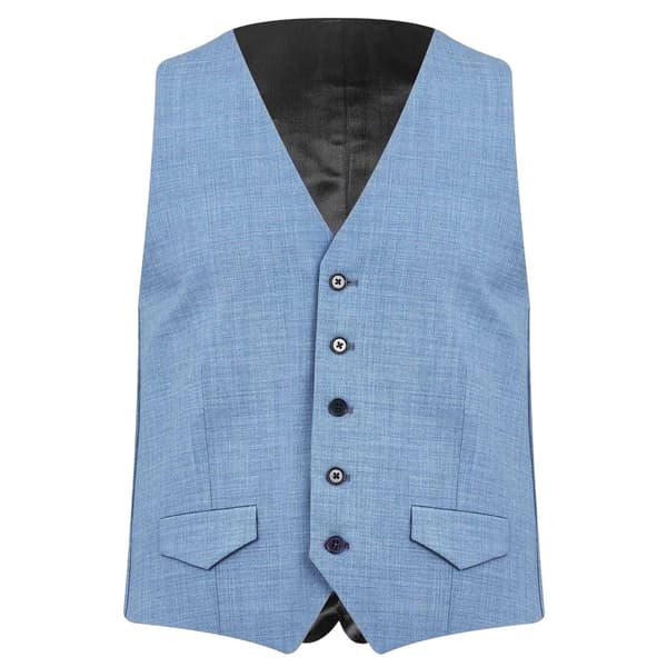 Without Prejudice Mens Wool Blend Slim Waistcoat