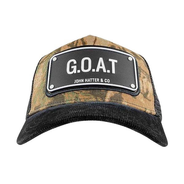 John Hatter Herr G.O.A.T Camo Trucker Keps