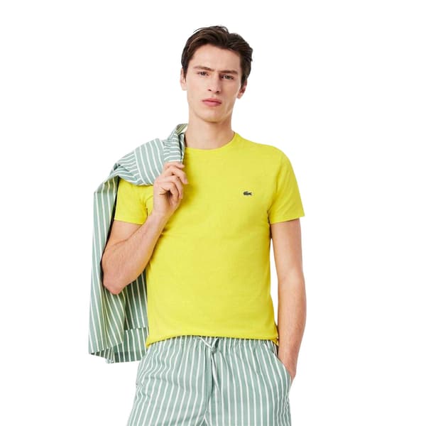 Lacoste Herrbroderad Pima Bomulls T-shirt