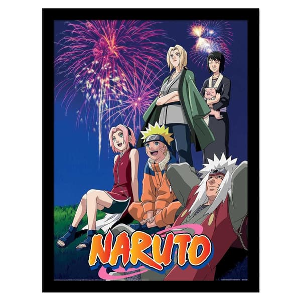 Naruto Fireworks Framed Poster