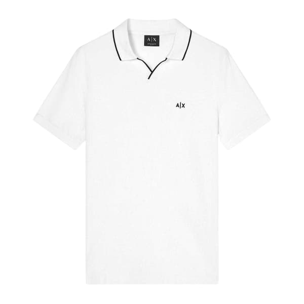 Armani Exchange Pikétröja med logotyp för män
