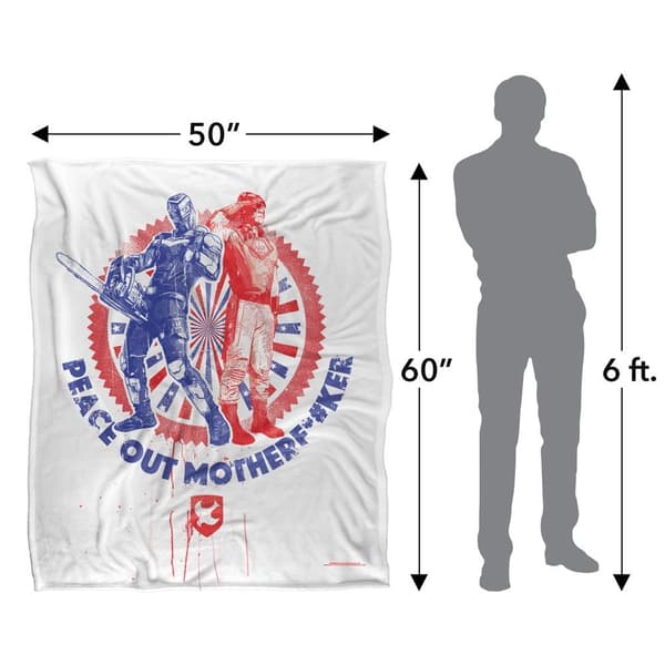 Peacemaker Peace Out Salute Blanket