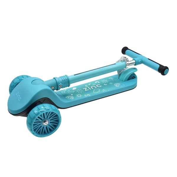 Zinc Shine LED Folding Scooter