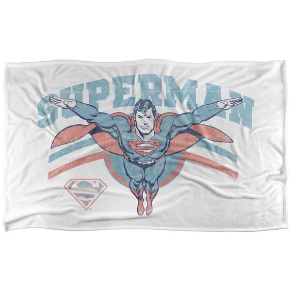 Superman Flying Stripes Soft Touch Blanket