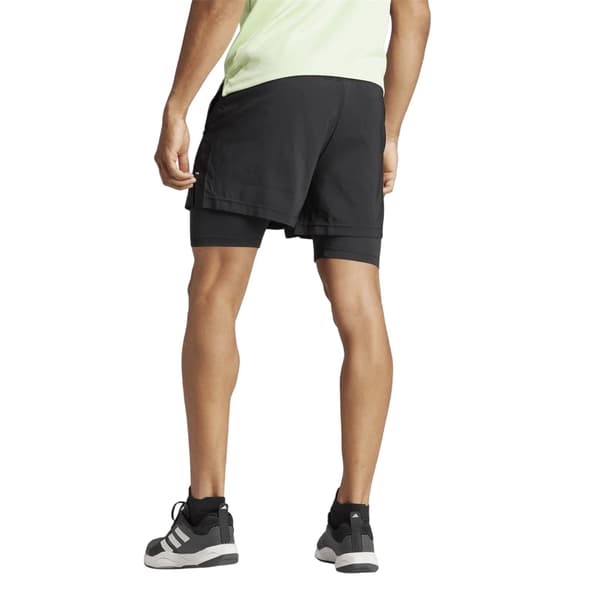 Adidas 2-i-1 löparshorts för män