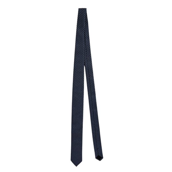 Boss Geometric Pattern Microfibre Tie