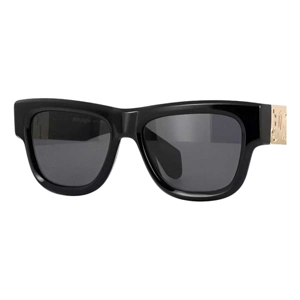 Palm Angels Mens Merrill Rectangular Gold Detail Sunglasses