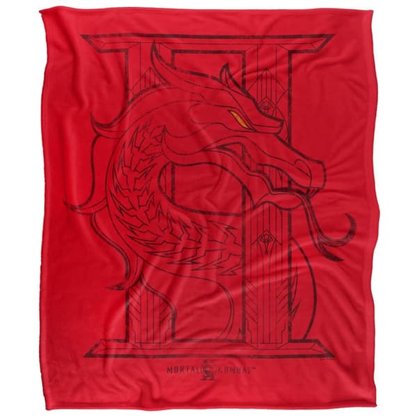Mortal Kombat 2 Dragon Soft Touch Blanket