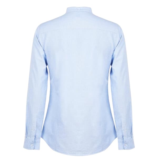 Firetrap Herr Basic Oxford Bomull Skjorta med knappar