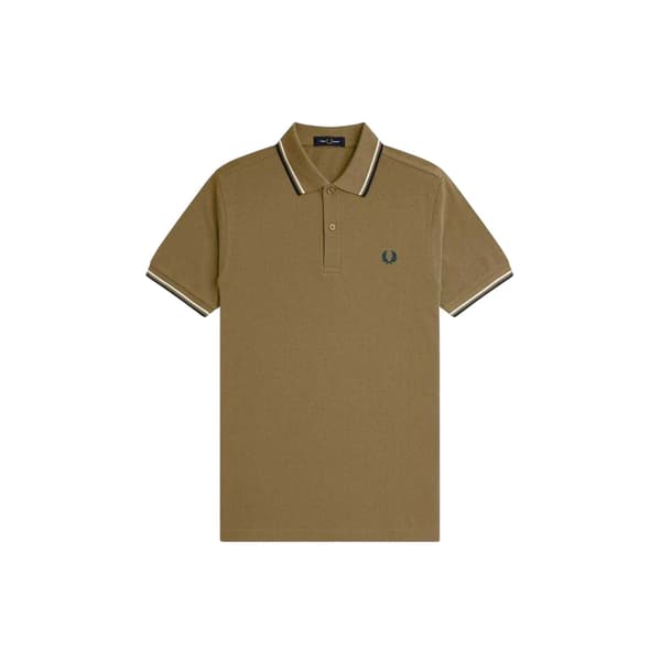 Fred Perry Pikétröja med dubbla ränder för män