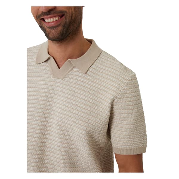 Threadbare Herr Stickad Kortärmad Pikétröja i Normal Passform