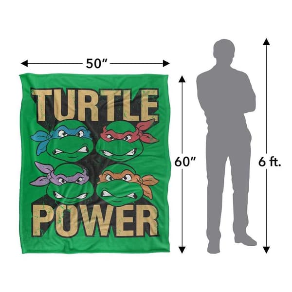 TMNT Turtle Power Silky Supersoft Blanket