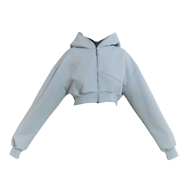 Mars The Label Dam/Dam Classics Cropped Full Zip Hoodie