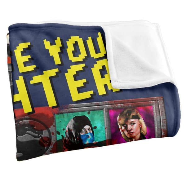 Mortal Kombat Klassic Choose Your Fighter Soft Touch Blanket