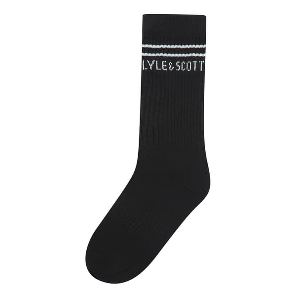 Lyle & Scott Barn/Kids Logo Crew Strumpor (6-pack)