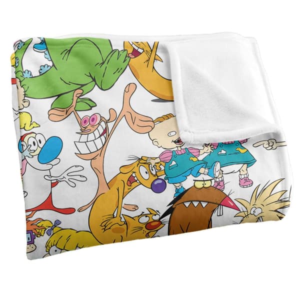 Nickelodeon Silkeslen Collage Supersoft Filt