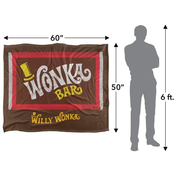 Willy Wonka & The Chocolate Factory Wonka Bar Throw