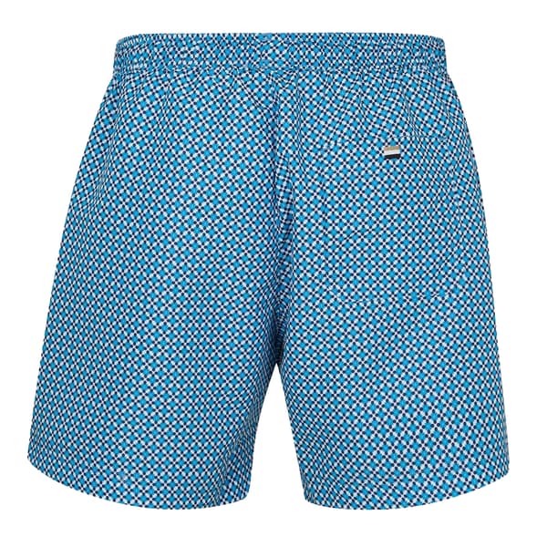 Boss Mens Geometric Pattern Swim Shorts