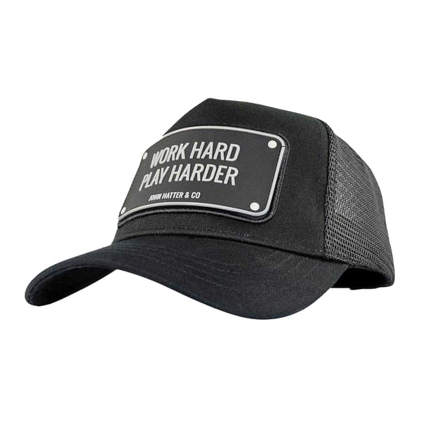 John Hatter Mens Work Hard Play Harder Cap