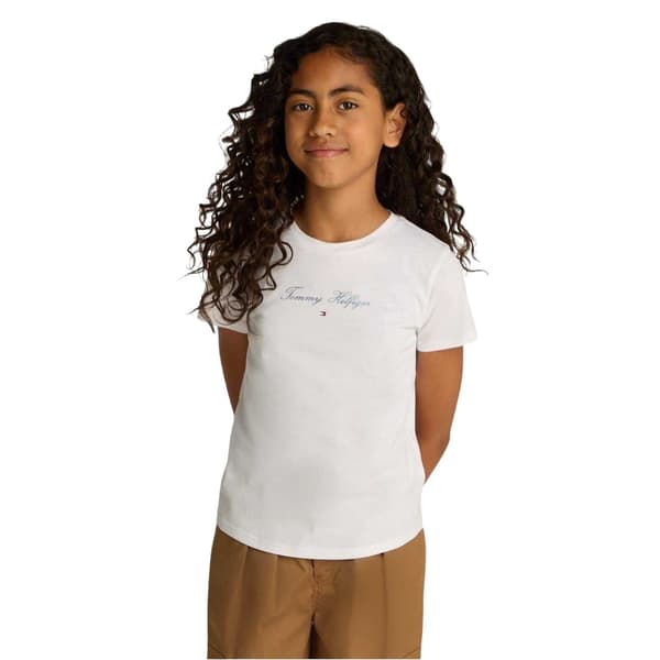 Tommy Hilfiger Flickor Script Crew Neck Slim T-shirt