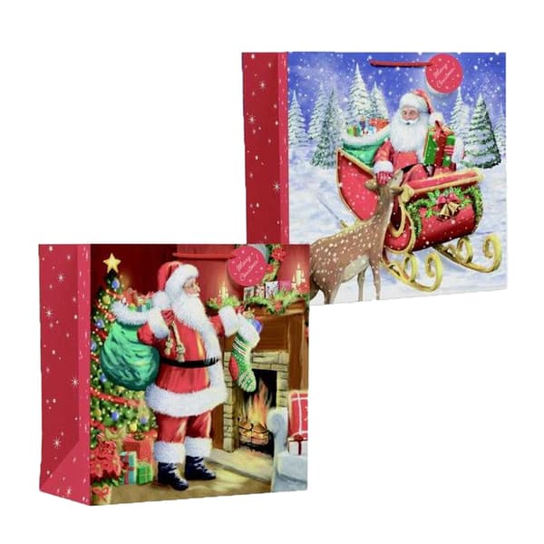 Giftmaker Assorted Designs Christmas Gift Bag (Pack of 2)