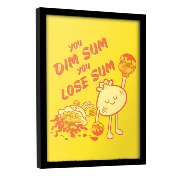 Threadless You Dim Sum You Lose Sum Framed Poster