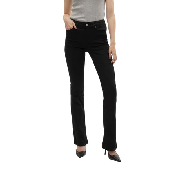 Vero Moda Dam LI140 Utsvängda Jeans i Denim