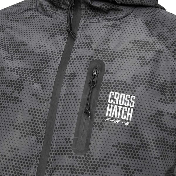 Crosshatch Mens Janscore All-Over Print Polyester Hooded Jacket
