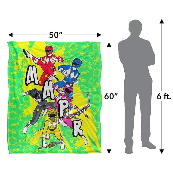 Power Rangers Group Shot Blanket
