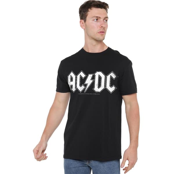 ACDC Unisex T-shirt til voksne tilbage i sort