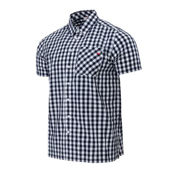 Lee Cooper Miesten Gingham-ruudullinen lyhythihainen paita