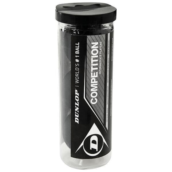 Dunlop Konkurrence squashkugler (pakke med 3)