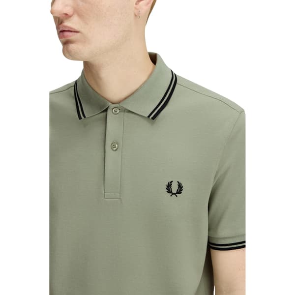Fred Perry Pikétröja med dubbla ränder för män