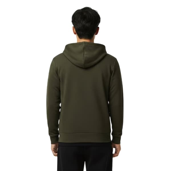Lacoste Mens Basic Logo Cotton Blend Full Zip Hoodie