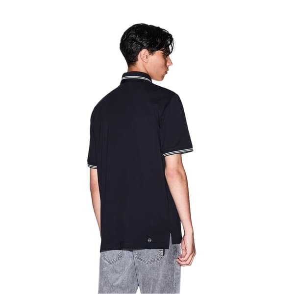 Armani Exchange Herrbroderad Pikétröja med Krage